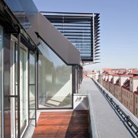 Roof Transformations, Dachgeschossausbau, Sanierung, Maisonettewohnung, Ansicht, Terrase, Foto
